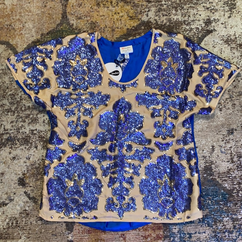 🆕Tracy Reese/Neiman Marcus/Target Sequin Blouse, Size Medium